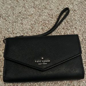 Kate Spade black wristlet